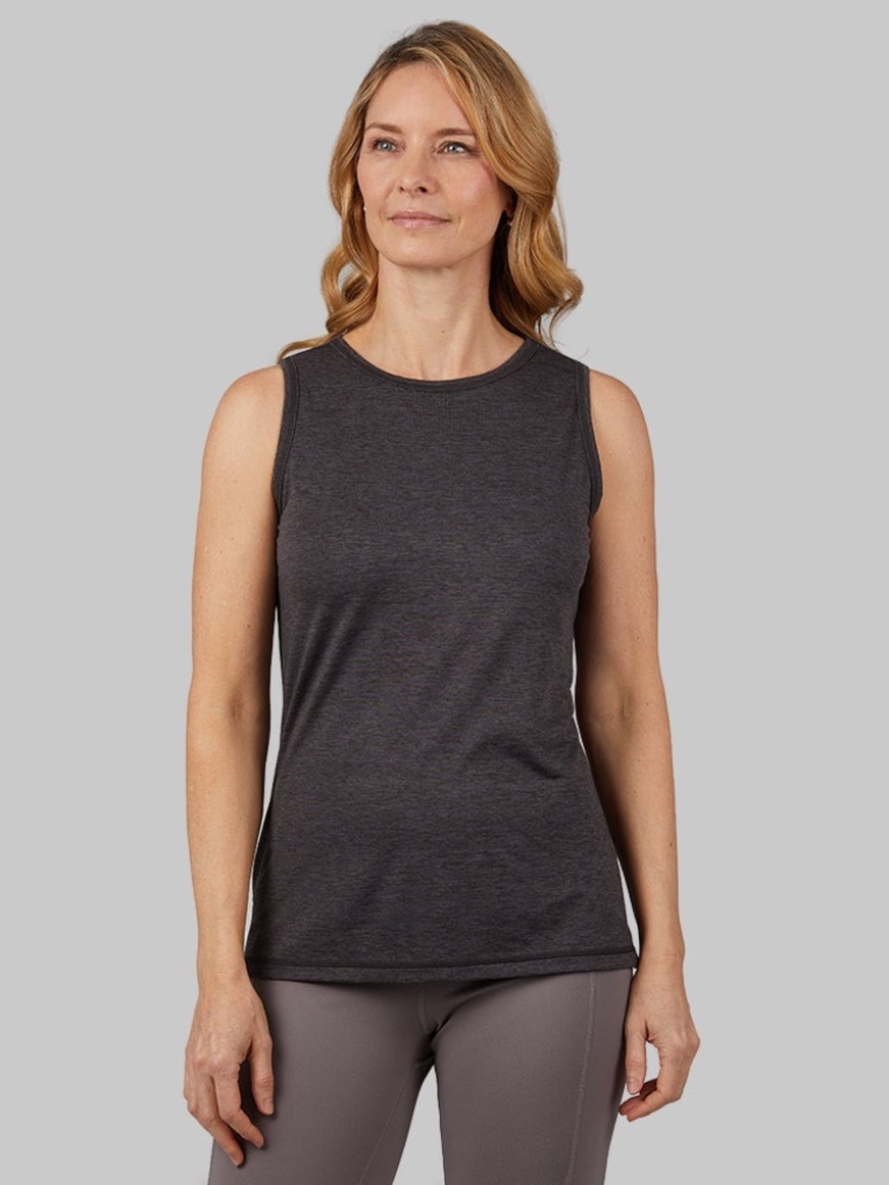 32 Degrees Cool Active Quick Dry Tank Top Size L Black Heather